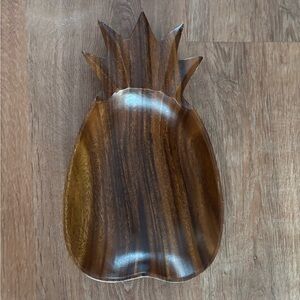 {Pacific Merchants} Wood Pineapple Serving Platter